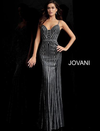 Jovani Long Fitted Dress Prom JVN65978 - The Dress Outlet