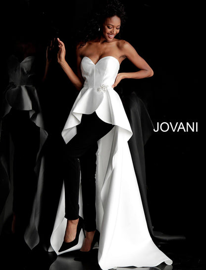 Jovani Two Piece with Overskirt Prom Pantsuit JVN66852 - The Dress Outlet