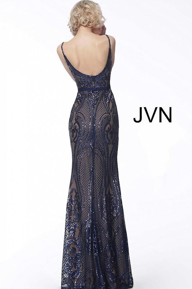 Jovani 66960 Long Spaghetti Straps Dress