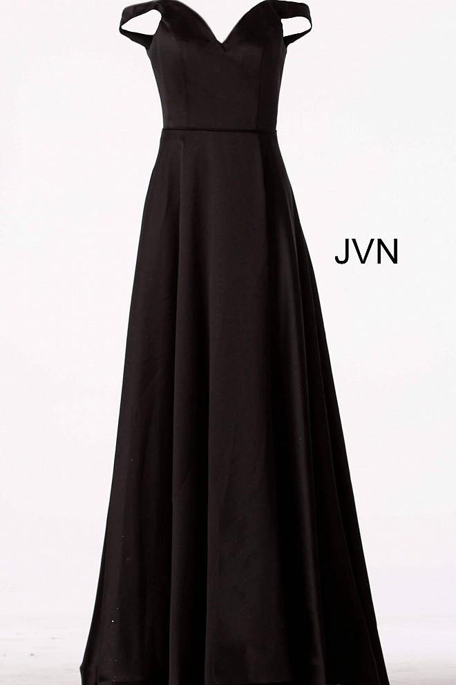 Jovani 67752 Off Shoulder High Slit Prom Dress