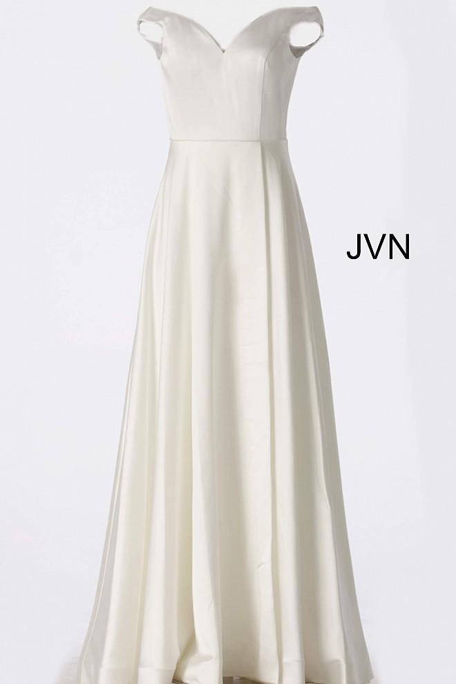 Jovani 67752 Off Shoulder High Slit Prom Dress