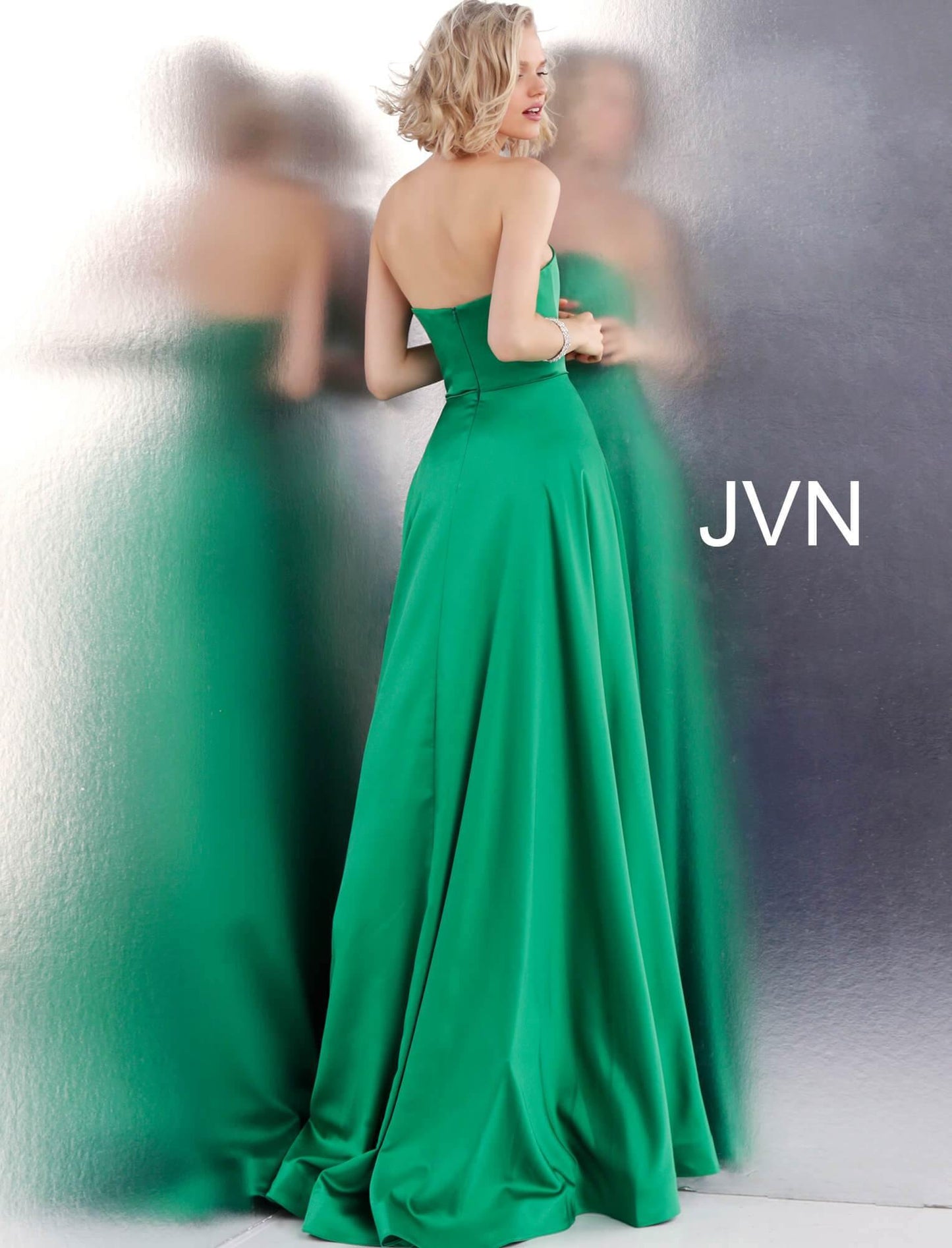 JVN By Jovani Prom Long Dress JVN67753 Emerald - The Dress Outlet Jovani