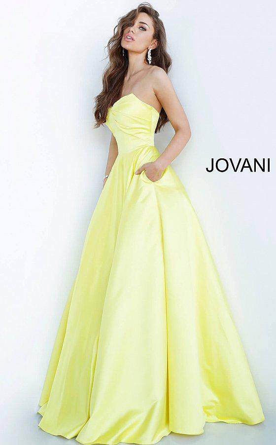 Jovani 67847 Long Strapless Prom Ball Gown