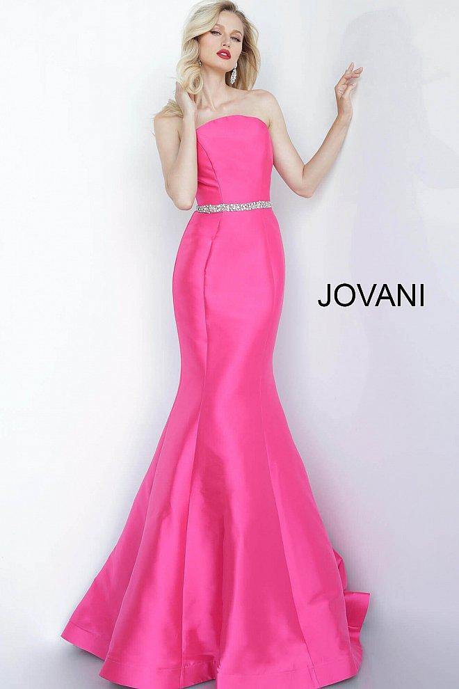 JVN By Jovani Long Prom Dress JVN67966 Fuchsia - The Dress Outlet Jovani