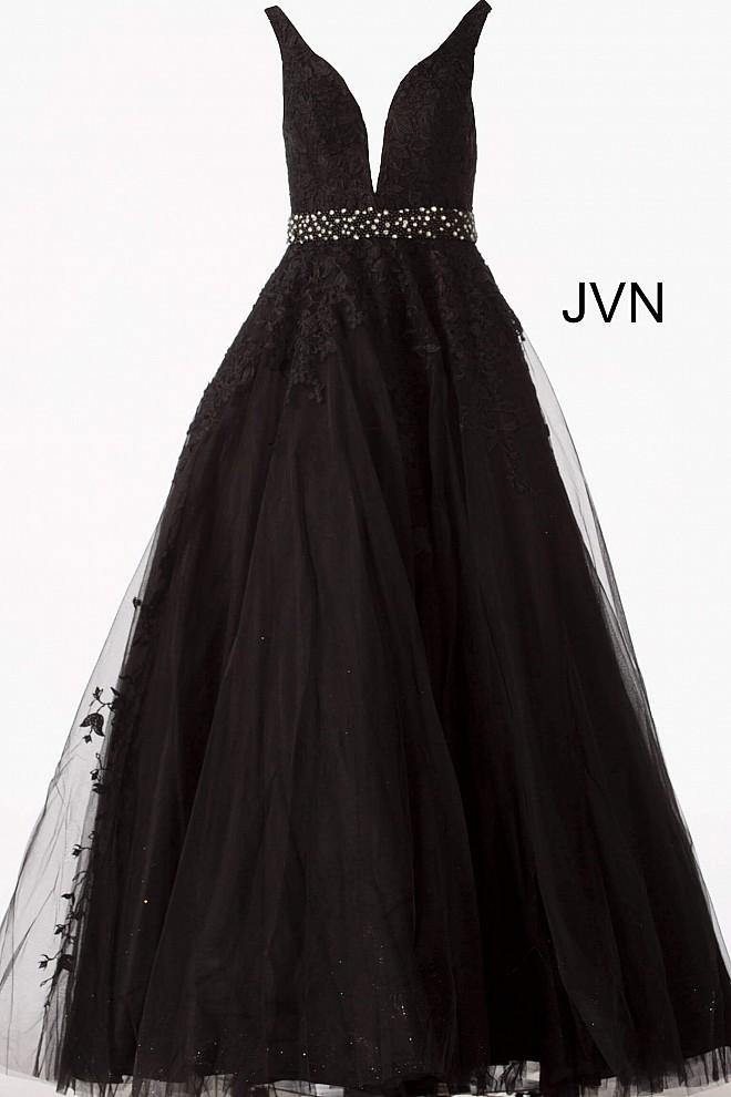 JVN By Jovani Long Prom Ball Gown Formal Dress JVN68258 - The Dress Outlet Jovani