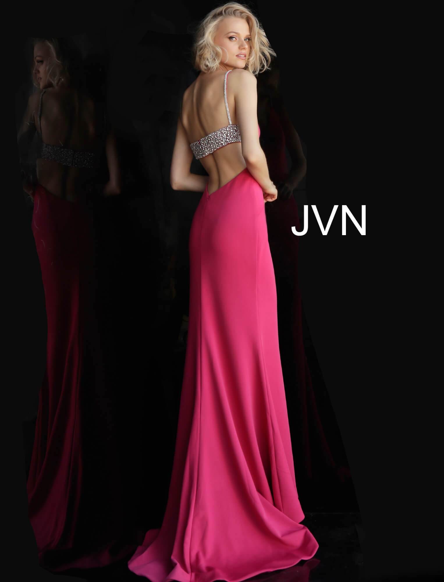 JVN By Jovani Long Formal Evening Prom Dress JVN68318 - The Dress Outlet Jovani