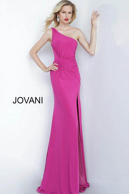 JVN By Jovani Prom Long Dress JVN68505 Magenta - The Dress Outlet Jovani