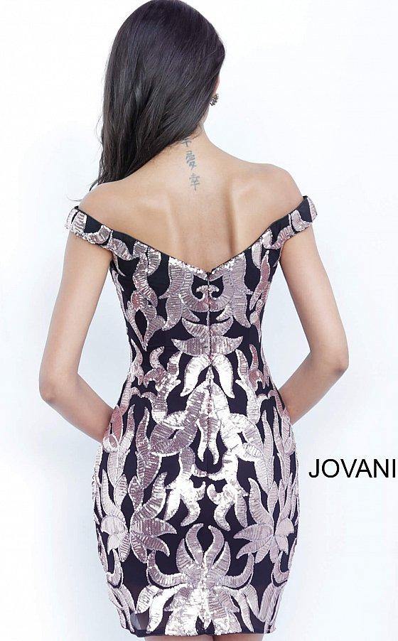 JVN By Jovani Short Off Shoulder Dress JVN8004 - The Dress Outlet Jovani