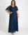 Kiyonna Celestial Cape Sleeve Gown - The Dress Outlet Kiyonna