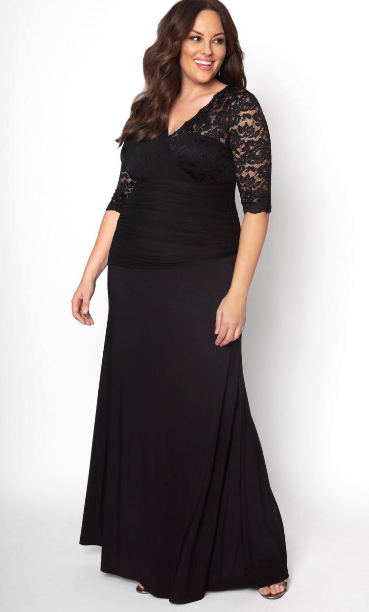 Kiyonna Evening Long Plus Size Gown - The Dress Outlet Kiyonna