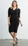 Kiyonna Fitted Riveting Ruched Dress - The Dress Outlet Kiyonna