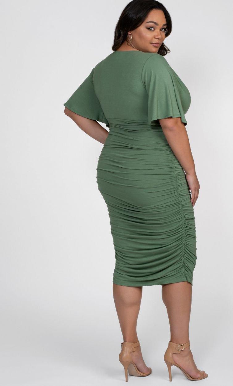 Kiyonna Formal Ruched Dress