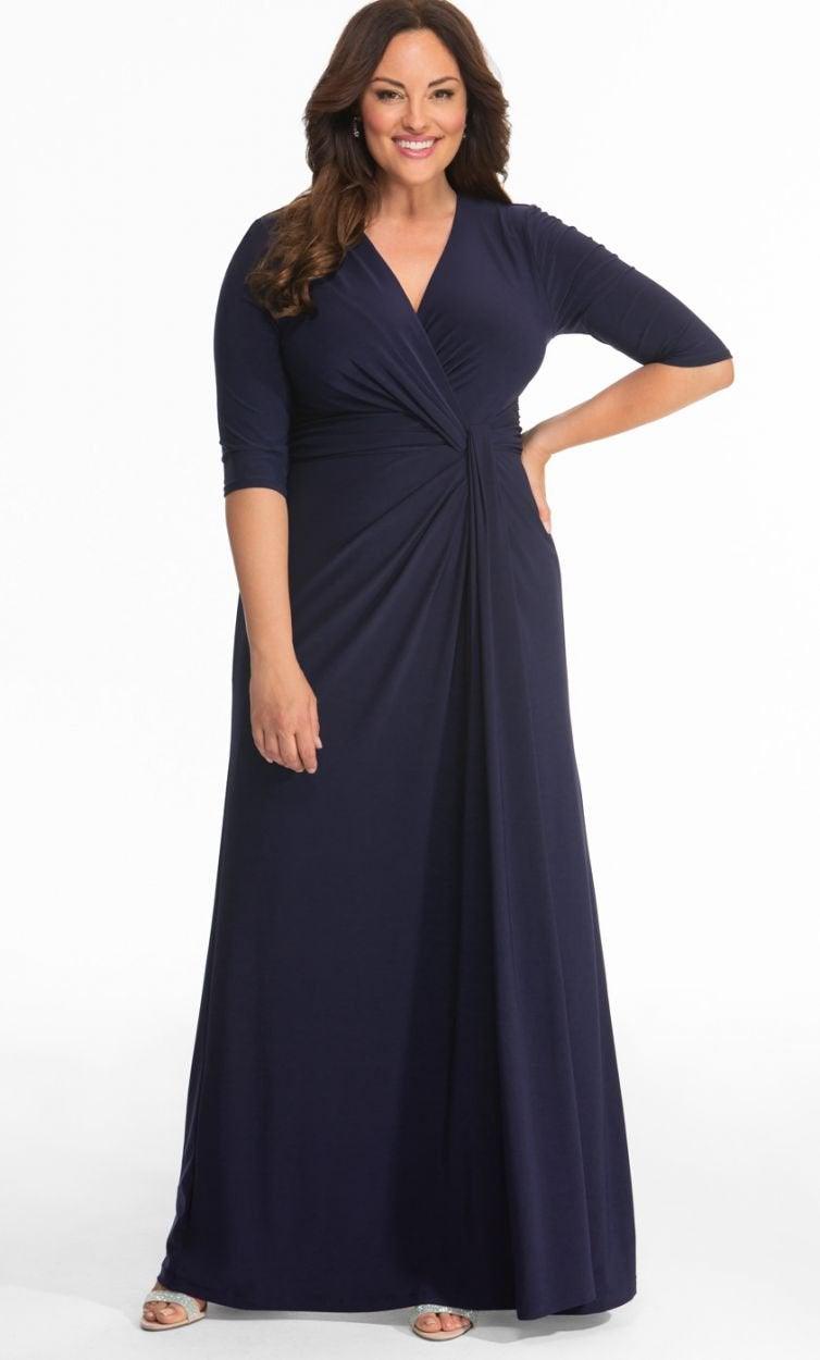 Kiyonna Long Formal Dress Plus Size - The Dress Outlet Kiyonna