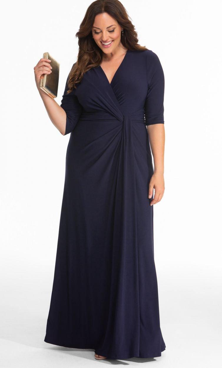 Kiyonna Long Formal Dress Plus Size - The Dress Outlet Kiyonna