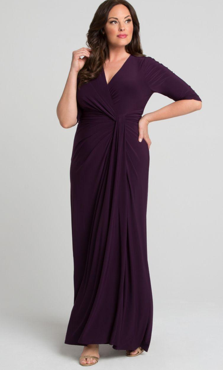 Kiyonna Long Formal Dress Plus Size - The Dress Outlet Kiyonna