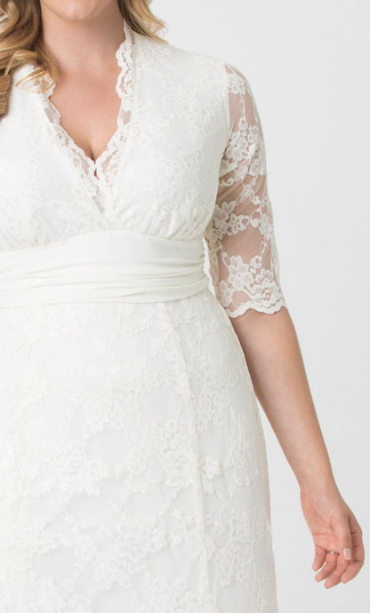 Long Formal Wedding Dress Plus Size - The Dress Outlet Kiyonna