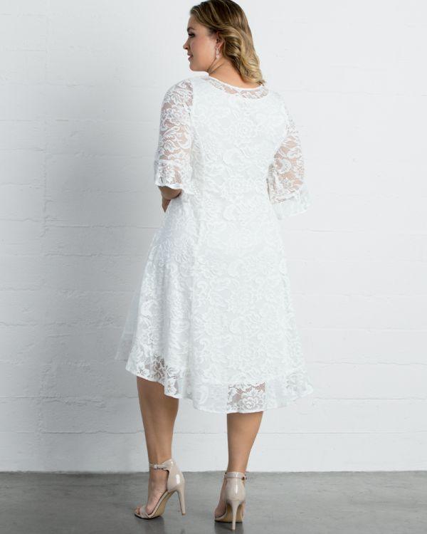 Kiyonna Short Lace Dress Formal Cocktail - The Dress Outlet