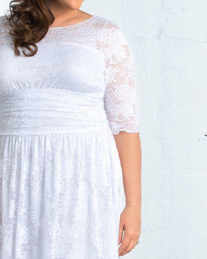 Kiyonna Short Lace Weddning Dress Cocktail - The Dress Outlet