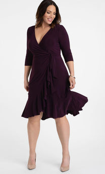 Short Plus Size Wrap Dress for $98.0 – The Dress Outlet