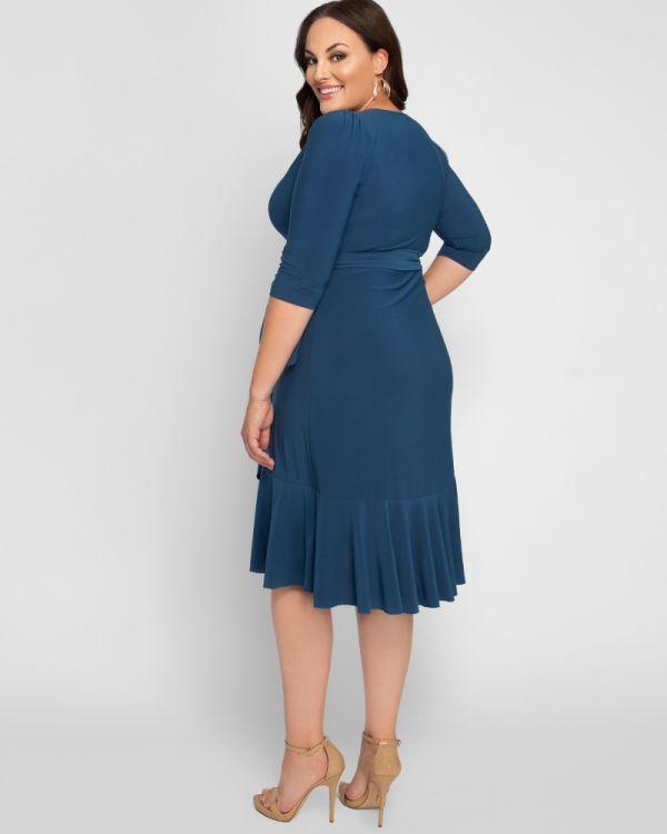 Kiyonna Short Plus Size Wrap Dress - The Dress Outlet