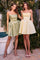 Cocktail Dresses Short Homecoming Pleated A Line Cocktail Dress Greenery