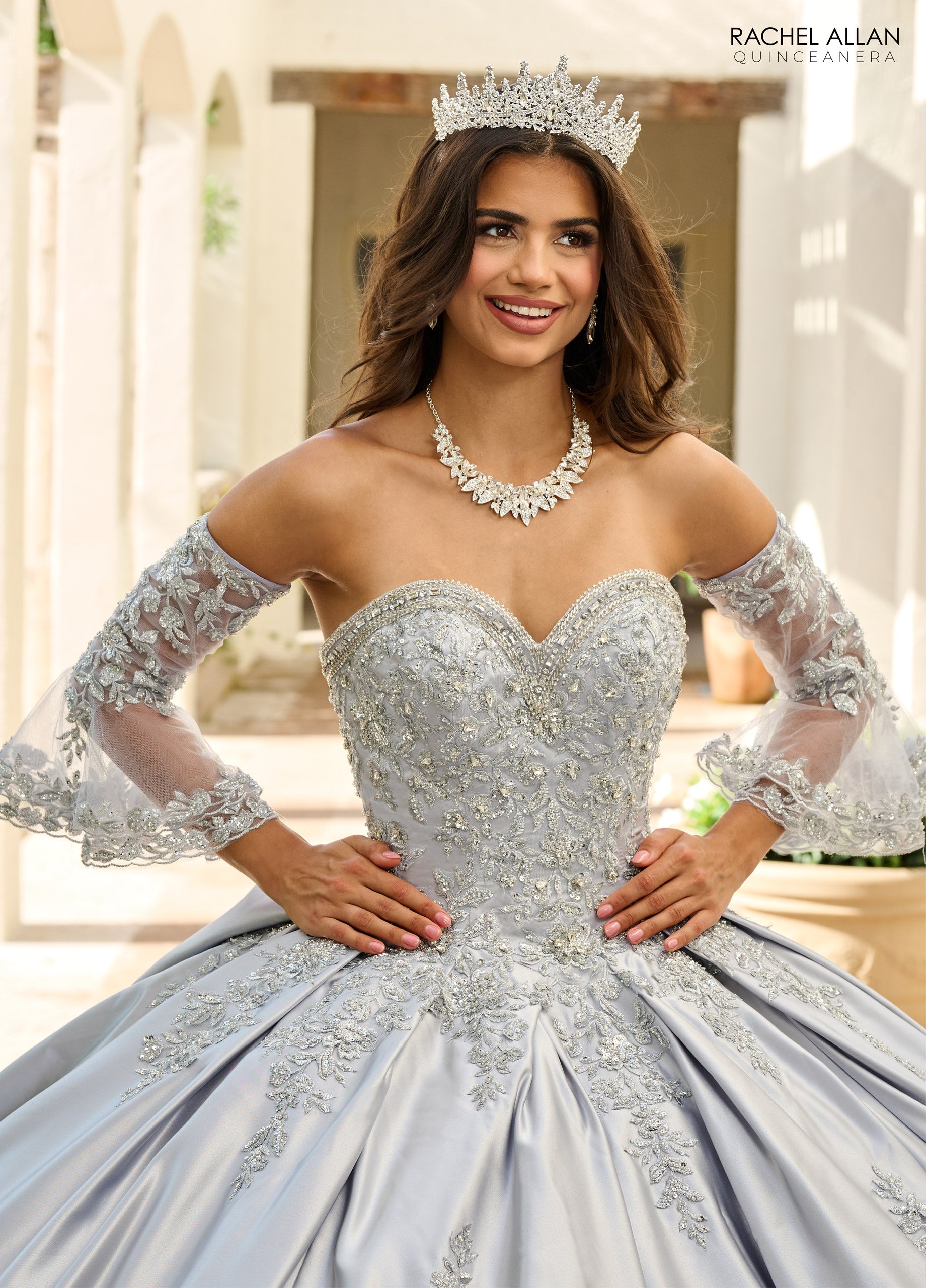 Rachel Allan RQ2217 Beaded Ball Gown Long Quinceanera Dress