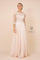 Lace Applique Chiffon Long Gown Formal - The Dress Outlet Nox Anabel