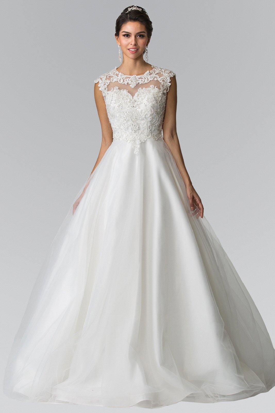 Ivory Lace Bodice Halter Long Dresses Gold