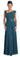 Lace Embellished Bodice Chiffon Long Formal Dress - The Dress Outlet Elizabeth K