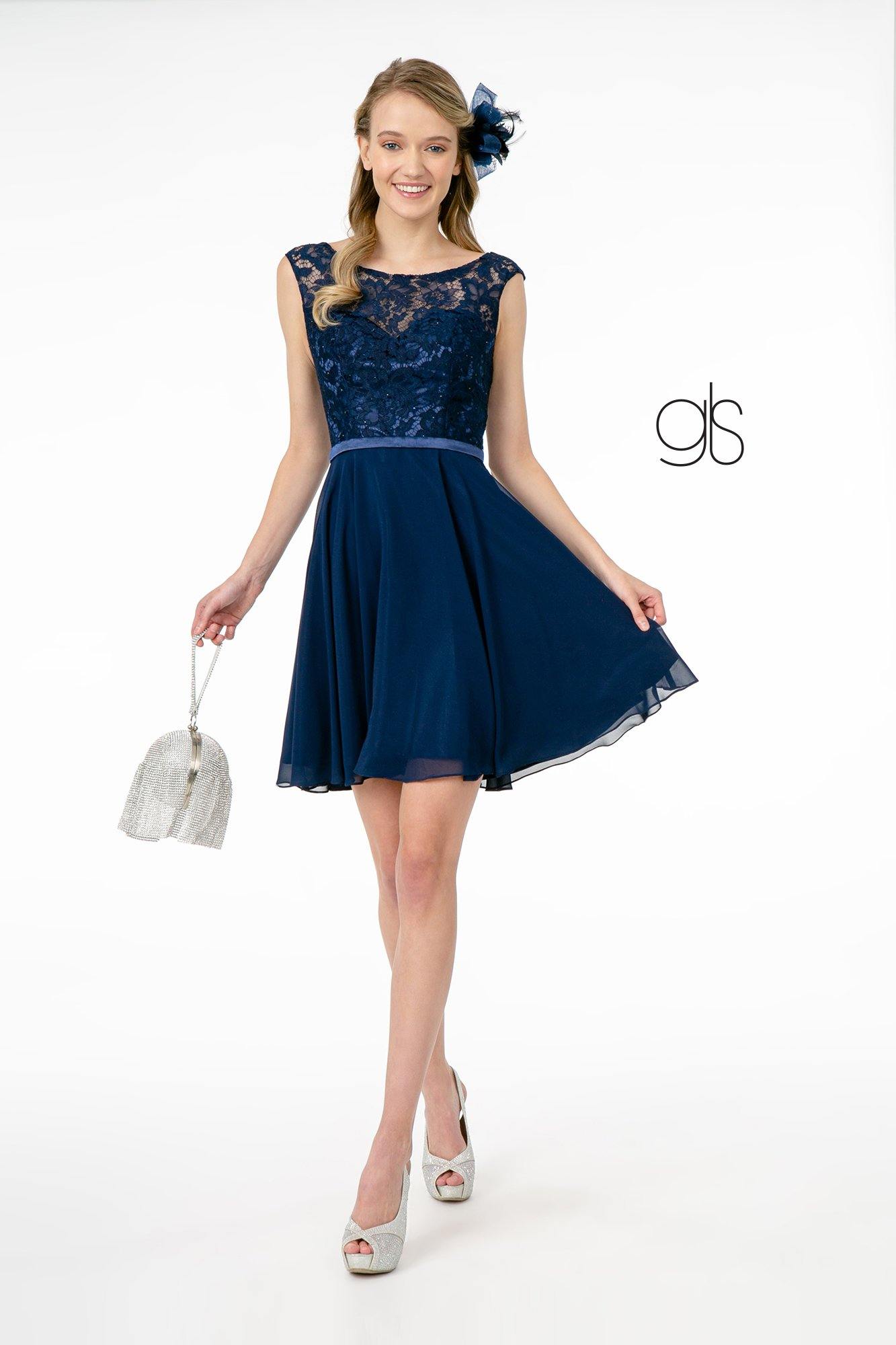 lace chiffon short dress Isolde Elegant Illusion Lace Chiffon Short Mother of the Bride Dresses, Cabernet