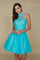 Laced Two Piece Sexy Homecoming Dress - The Dress Outlet Nox Anabel