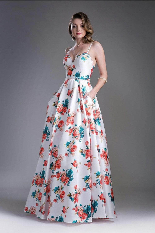 Sweetheart Floor-Length Satin Evening A-Line LaDivine 13103
