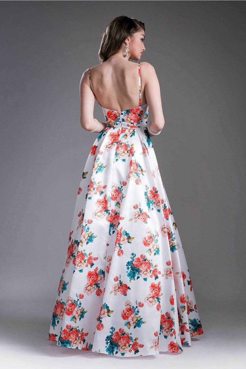 Sweetheart Floor-Length Satin Evening A-Line LaDivine 13103