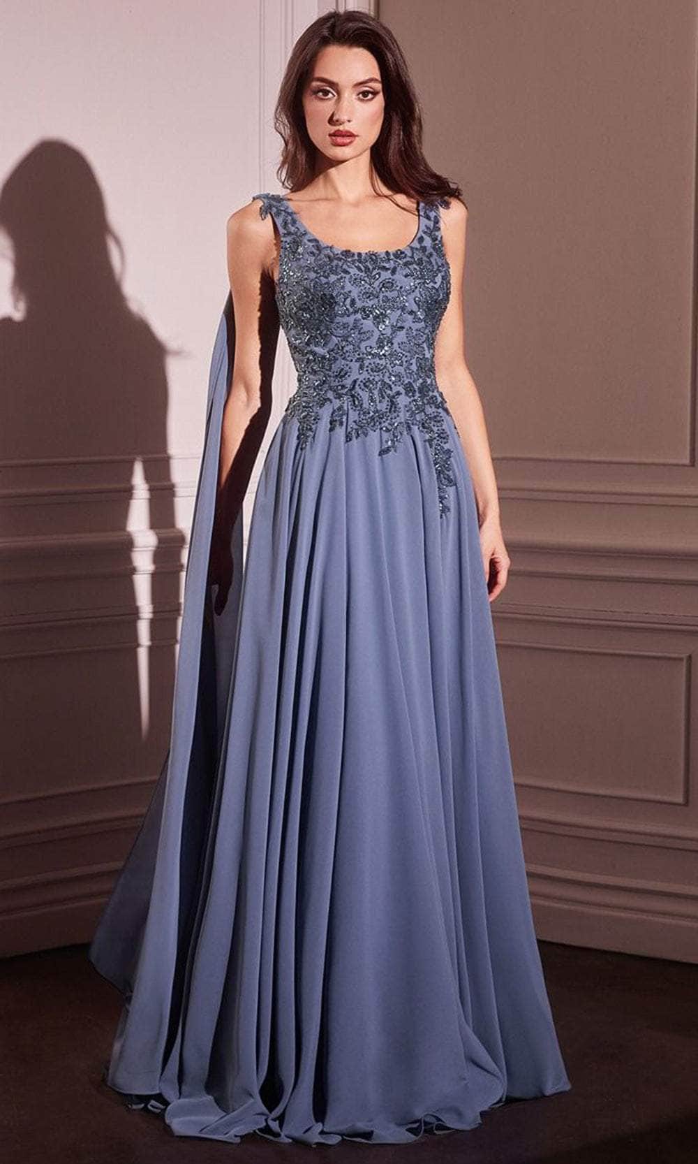 LaDivine CDS509 Long A Line Formal Evening Dress