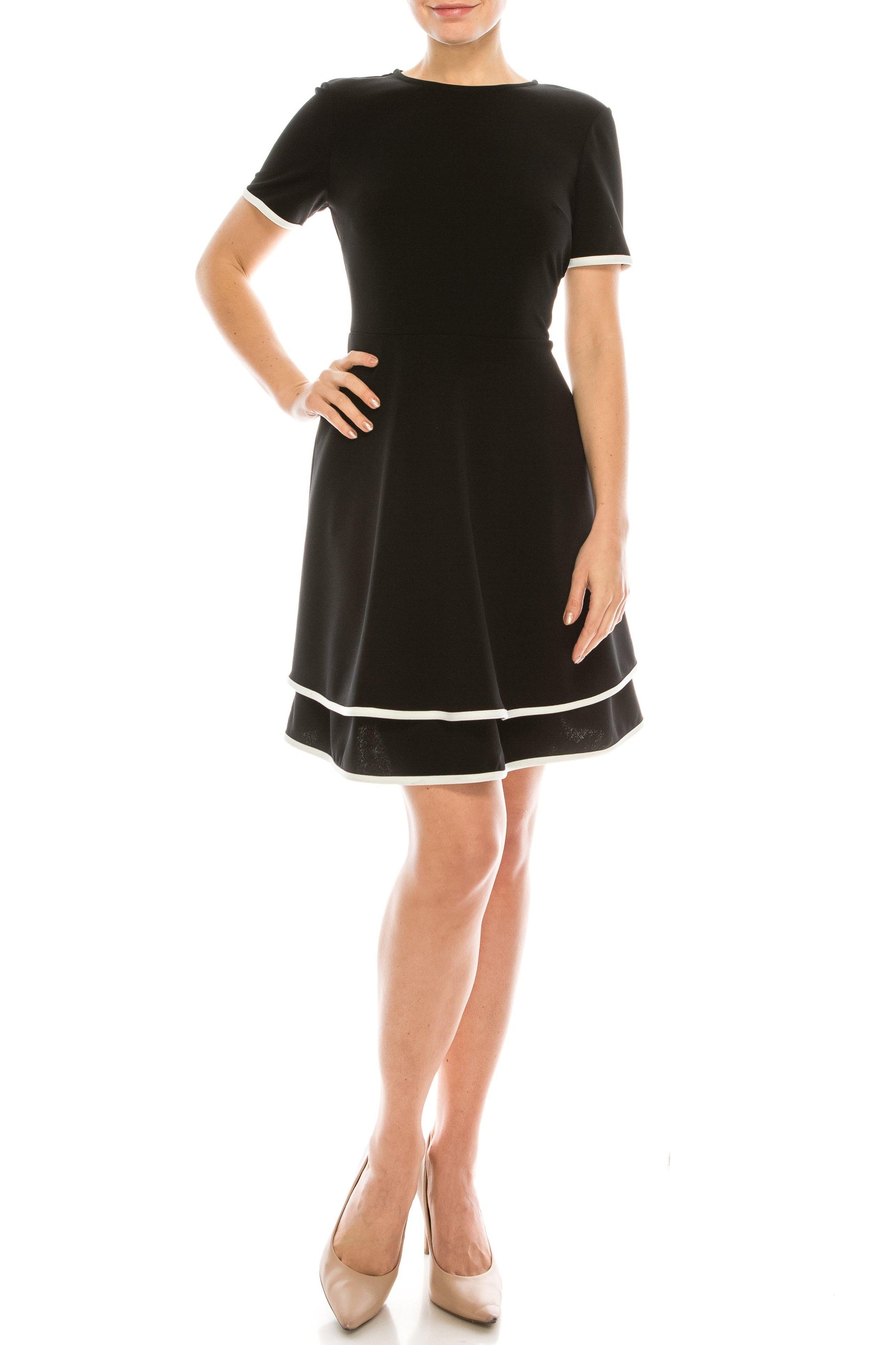 London Times A-Line Short Dress