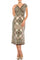London Times Empire Waist Midi Dress - The Dress Outlet