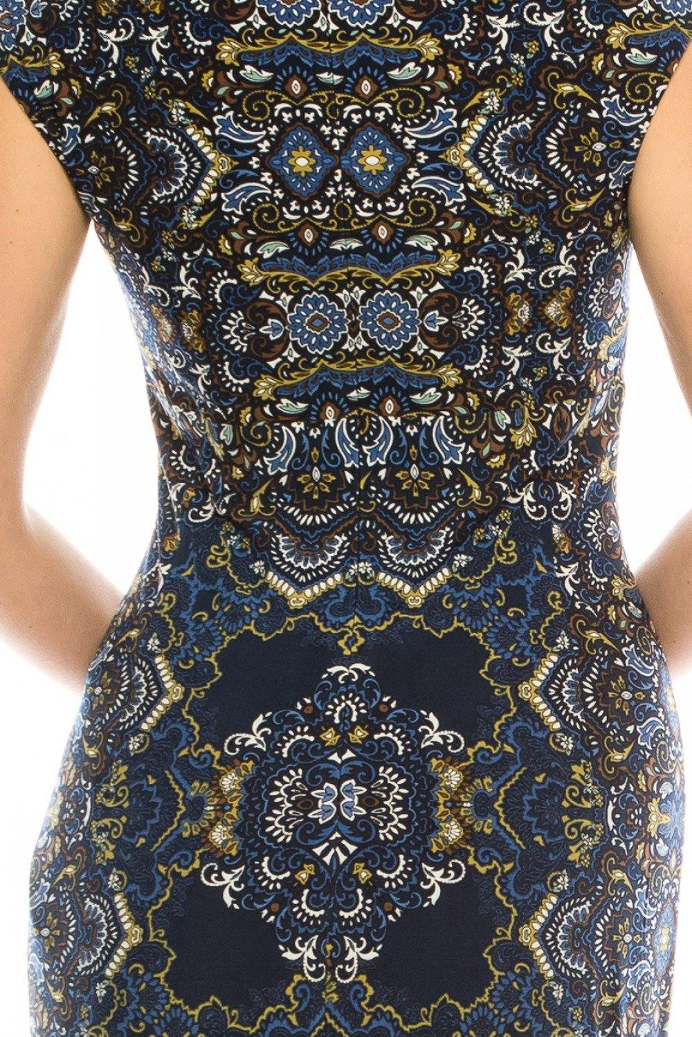 London Times Empire Waist Midi Dress