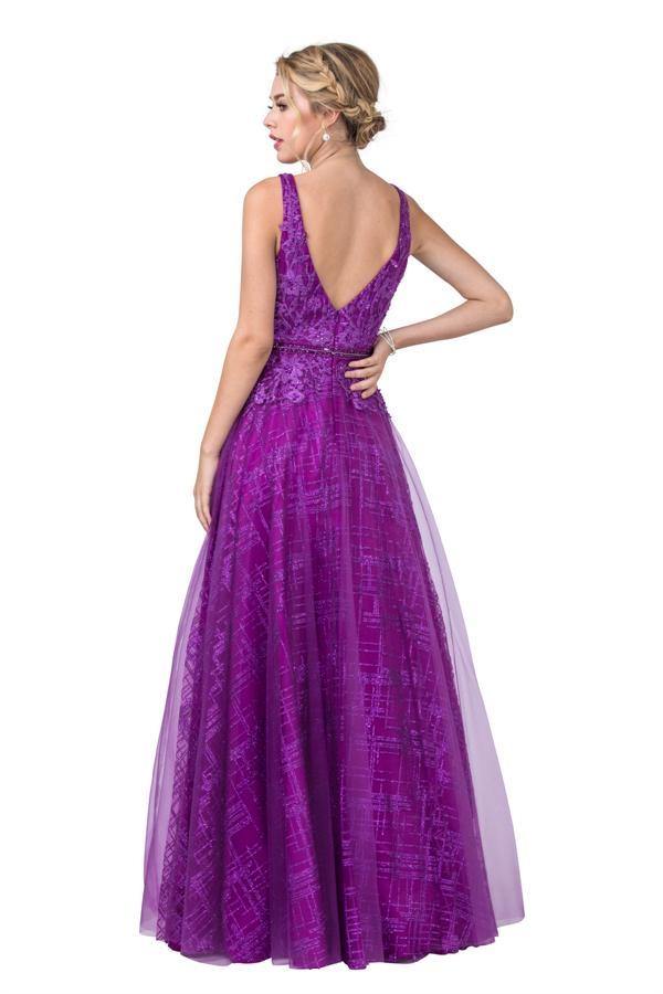 Long A line Formal Sleeveless Evening Prom Dress
