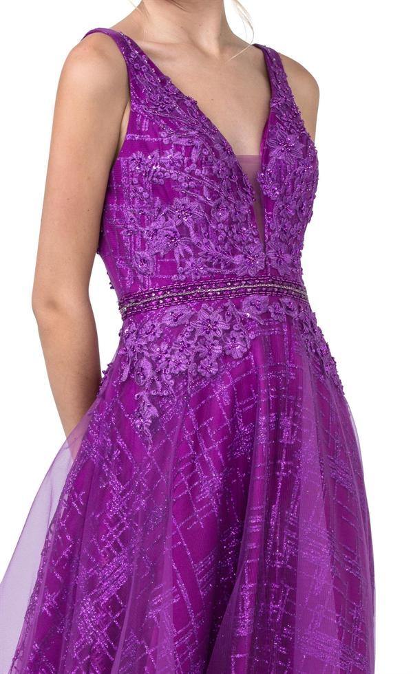 Long A line Formal Sleeveless Evening Prom Dress