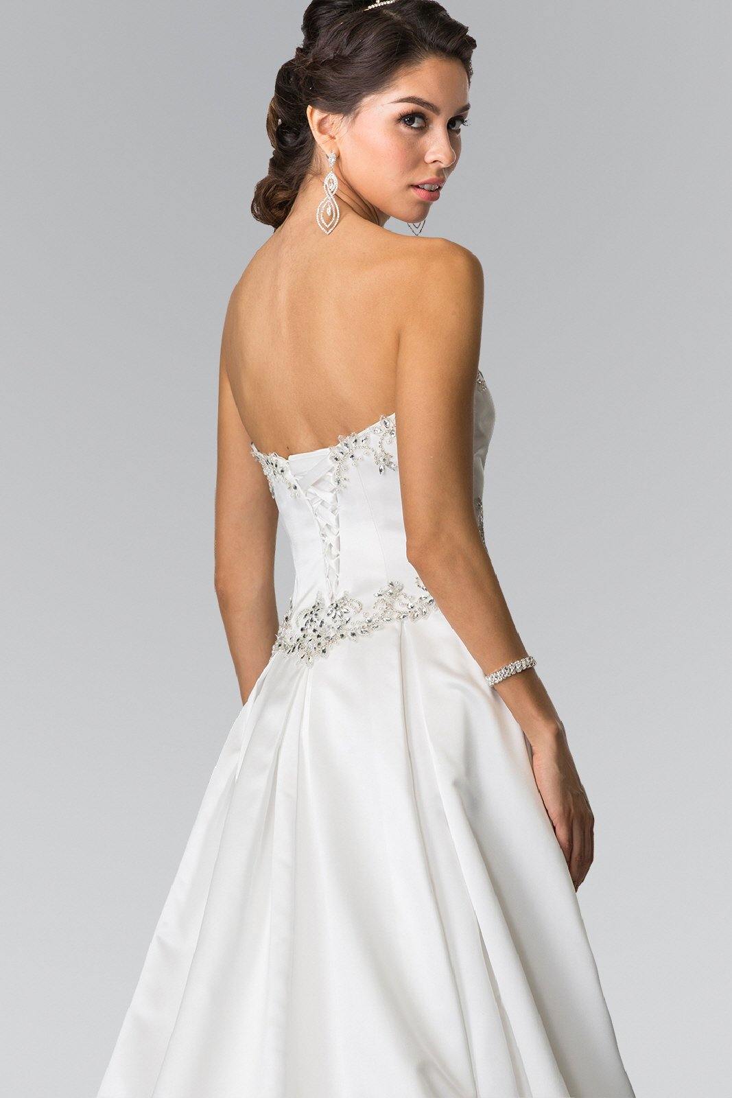Long A-Line Wedding Dress - The Dress Outlet Elizabeth K