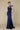 Long Beaded Coverlet Evening Gown Prom Dress Navy Blue - The Dress Outlet Nox Anabel