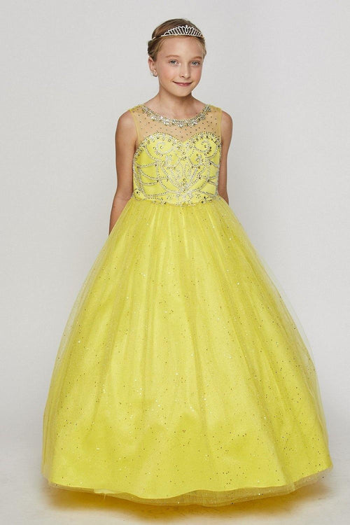 Pastel yellow flower girl dresses shop