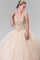 Long Beaded Strap Quinceanera Dress - The Dress Outlet Elizabeth K