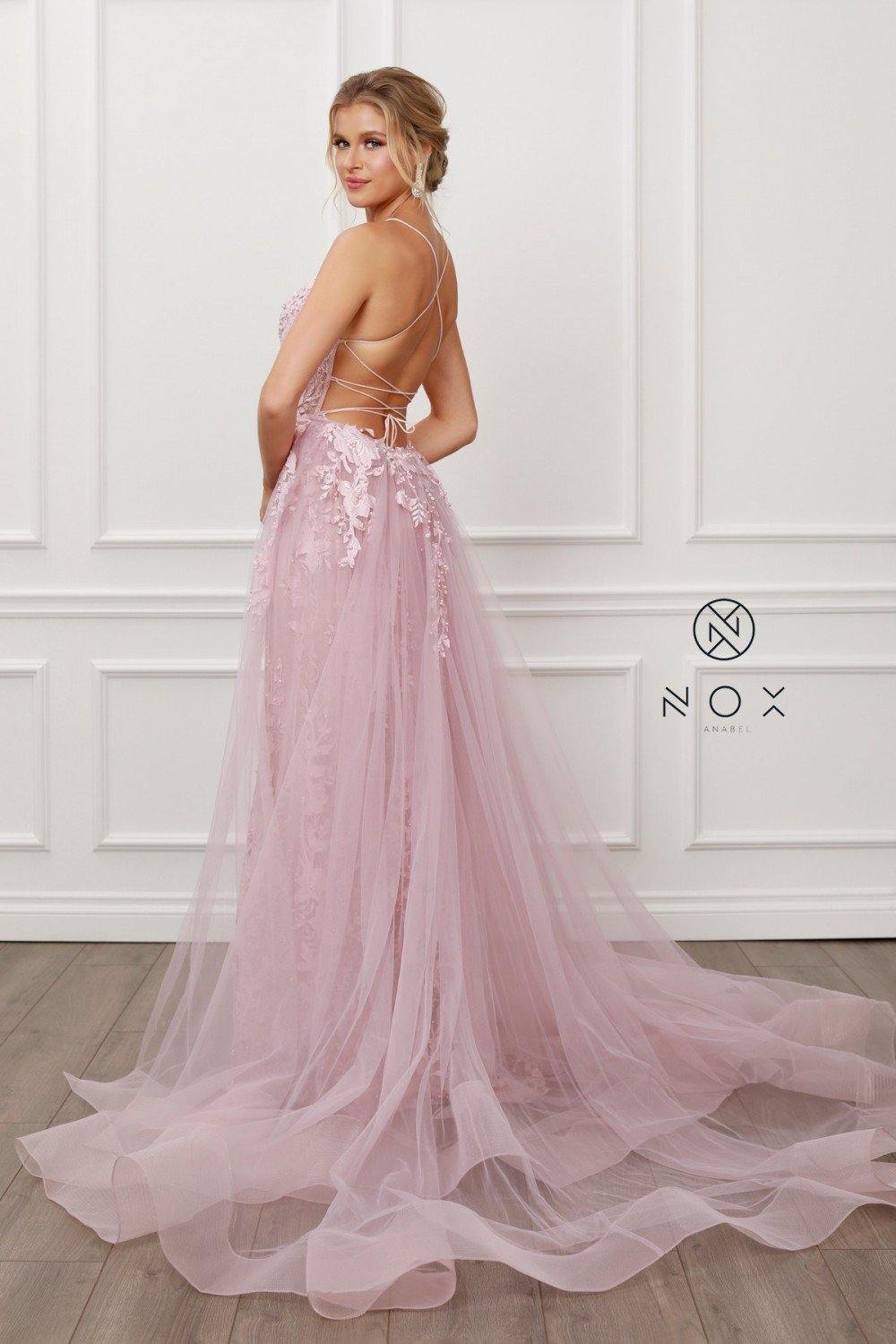 Long Blush Gown Prom Dress