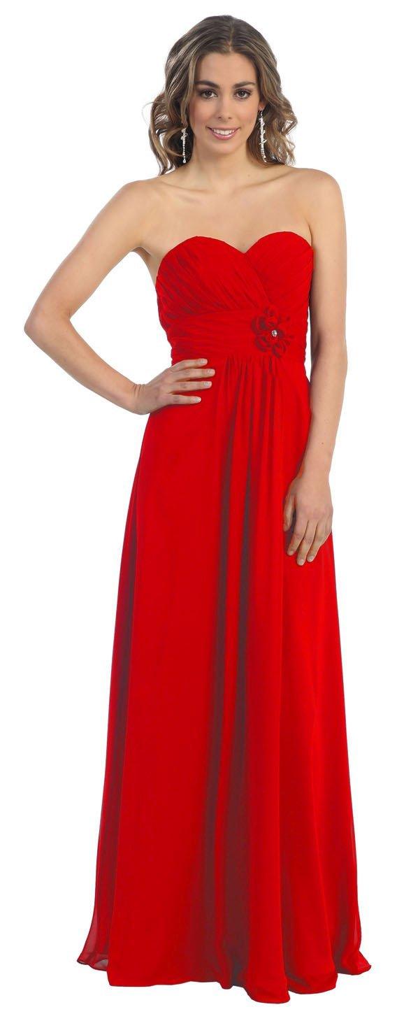 Long Bridesmaids Dress Plus Size Formal - The Dress Outlet May Queen