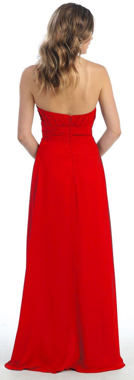 Long Bridesmaids Dress Plus Size Formal - The Dress Outlet May Queen
