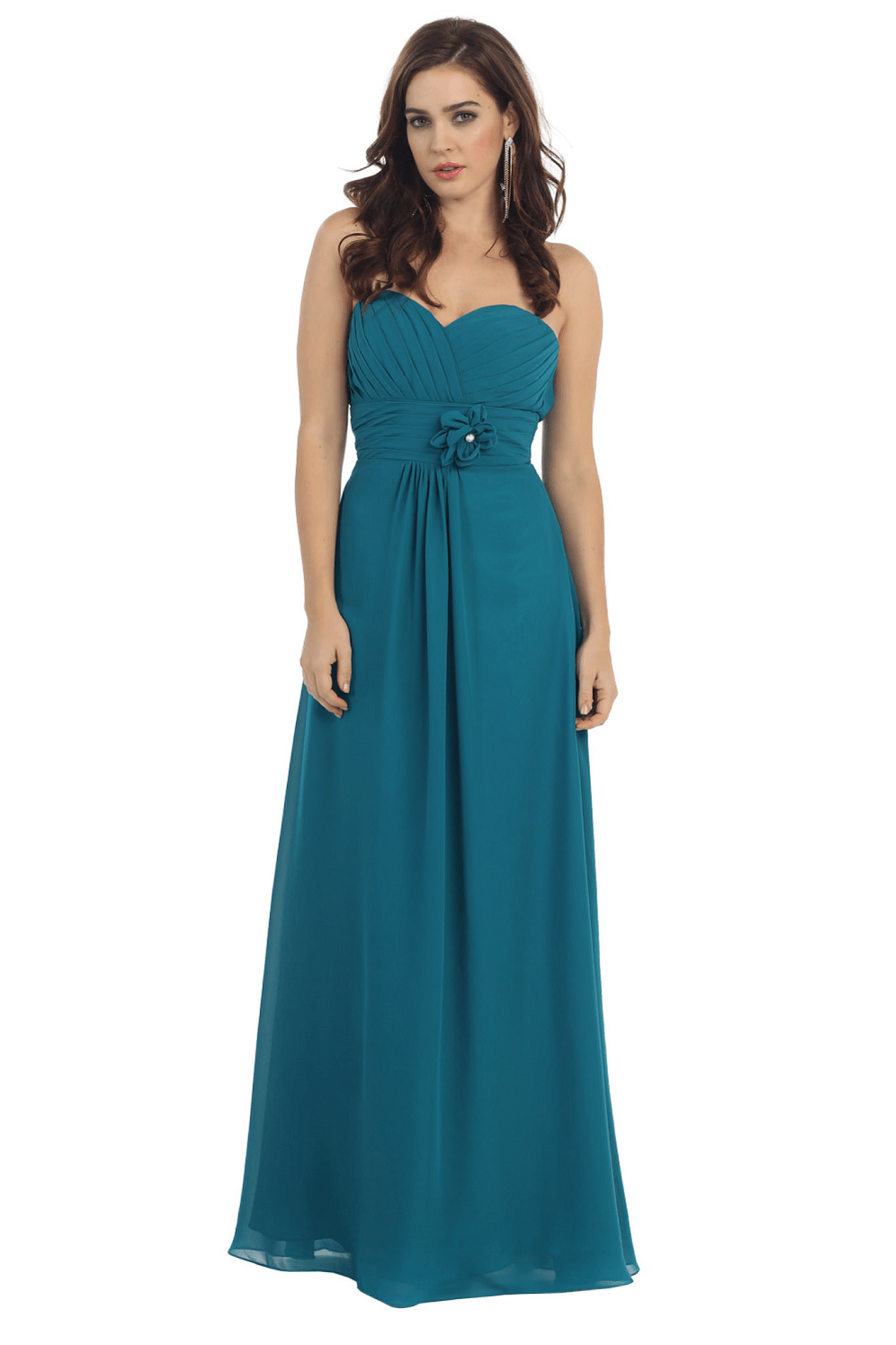 Long Bridesmaids Dress Plus Size Formal - The Dress Outlet May Queen