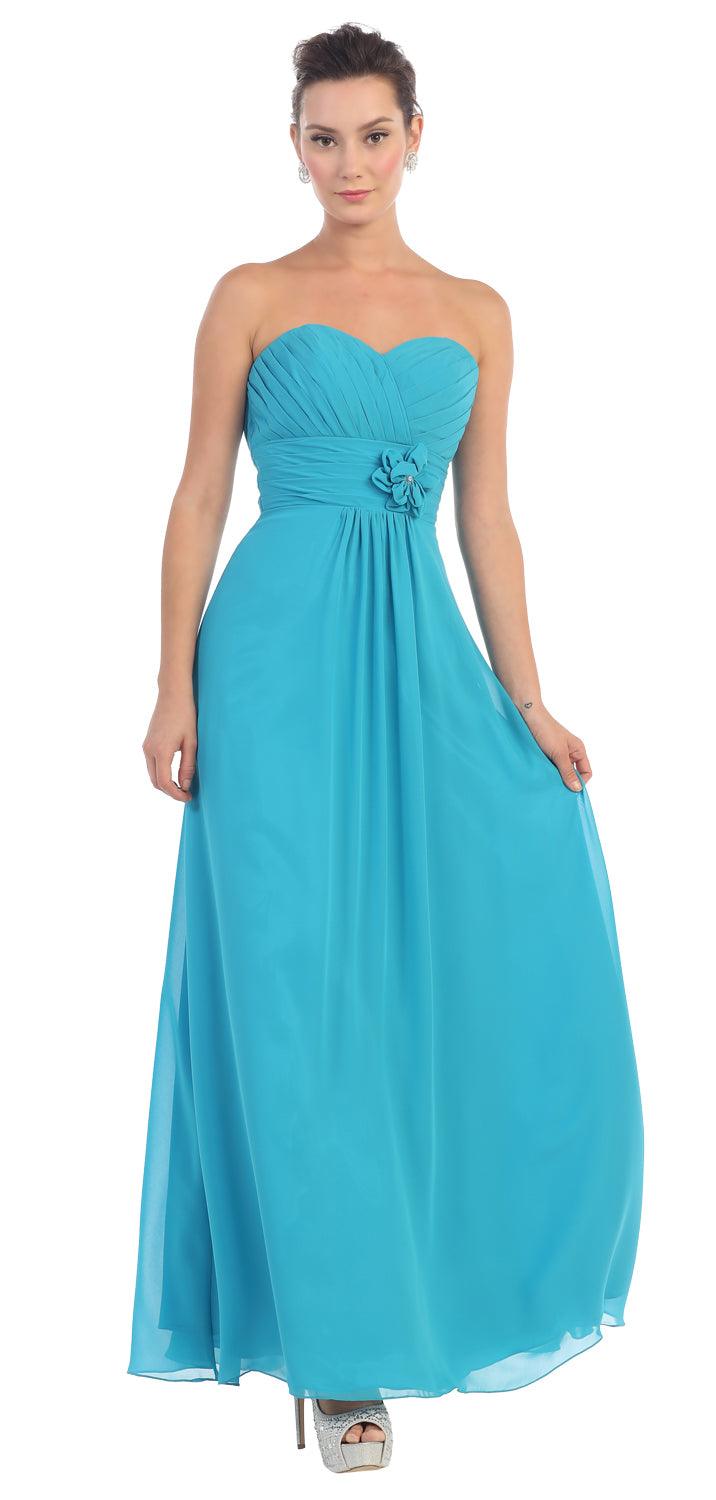 Long Bridesmaids Dress Plus Size Formal - The Dress Outlet May Queen