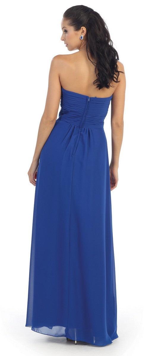 Long Bridesmaids Dress Plus Size Formal Gown - The Dress Outlet May Queen