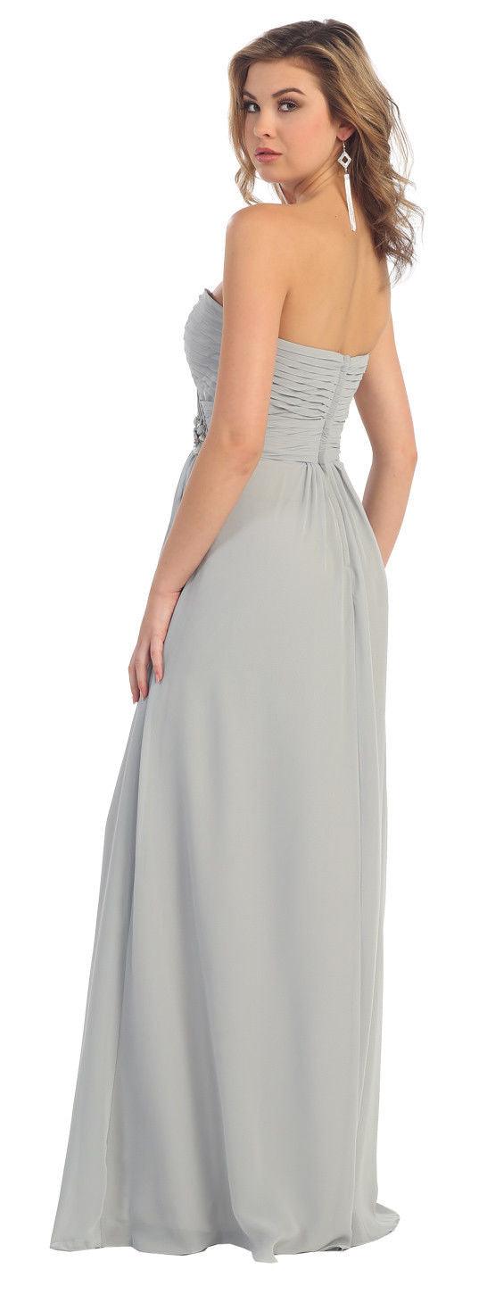 Long Bridesmaids Dress Plus Size Formal Gown - The Dress Outlet May Queen